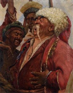 Zaporoszy (study) by Repin Iliya