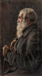Herrenbildnis by Repin Iliya