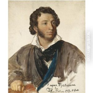 Portrait Of Alexander Pushkin After A Portrait By Tropinin Portrait Of Alexander Pushkin After A Portrait By Tropinin