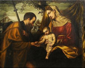 "sacra Famiglia" by Alessandro Bonvicino (Moretto da Brescia)