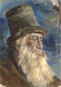 Portrait Of A Russian Peasant by Repin Iliya