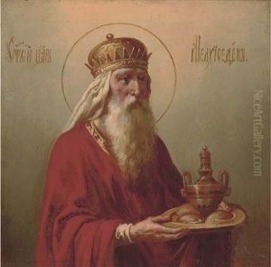 One Of The Three Kings Bringing Gifts by Repin Iliya