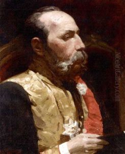 Portrait Of Fedor Gustavovich Terner (study For Formal Session Of The State Council In Honour Of Its Centenary On May 7, 1901) by Repin Iliya