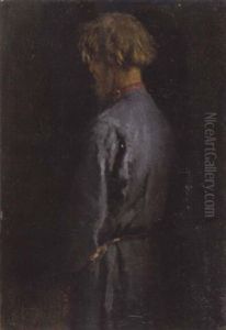 Mann Im Blauen Russenkittel by Repin Iliya
