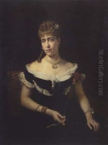 Damenportrat by Repin Iliya