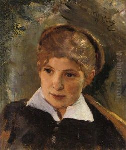 Portrait Of A Woman by Repin Iliya