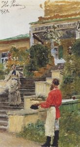 Apres-midi A Abramtsevo by Repin Iliya