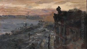View Of The Neva, St. Petersburg by Repin Iliya