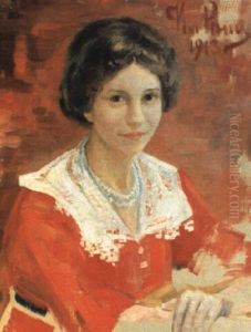 Ung Kvinnas Portratt by Repin Iliya
