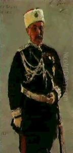 Portrait Of General Vasil'kov-skii by Repin Iliya