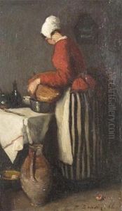 Louison La Menagere by Francois Bonvin