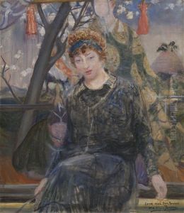 Portrait Of Vera Repina by Yuri Il'ich Repin