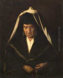 Old Woman With Rosary Beads