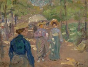 On The Boulevard by Fjodor Ivanovitch Rerberg