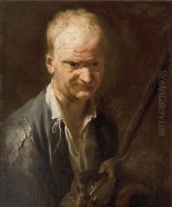 Bildnis Eines Bauern, Der Einen Hut In Der Hand Halt by Arcangelo Resani