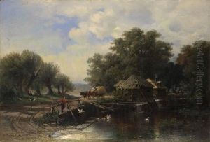 By The Water Mill by Viktor Resanoff