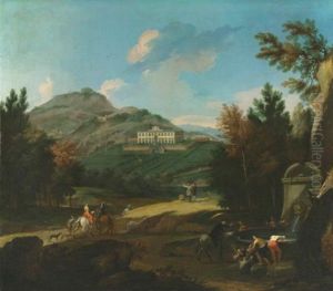 Villa Del Barone At Montemurlo, Prato, With Travellers