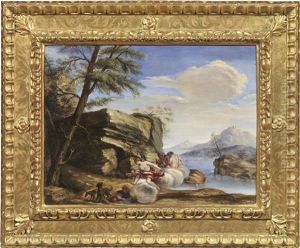 Paesaggio Arcadico Con Figure