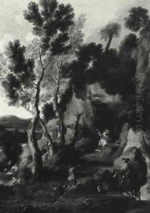 St. Bruno Praying In A Landscape St. Bruno Praying In A Landscape