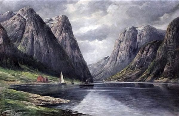 View Of A Norwegian Fjord - view 1