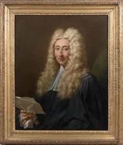Portrait De Gentilhomme A La Lettre by Jean Restout the Younger