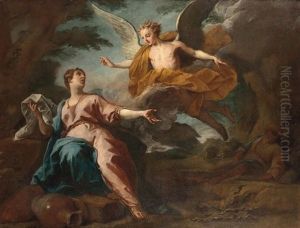 Agar Et L"ange by Jean Restout the Younger