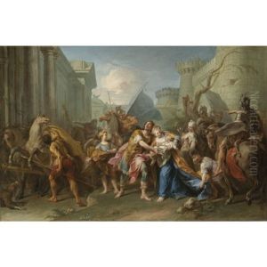 Hector Taking Leave Of Andromache by Jean Restout the Younger