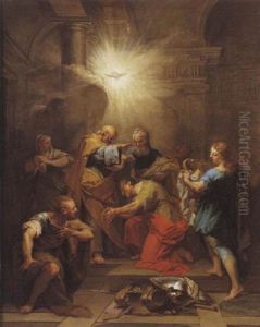 Annanie Imposant Les Mains A Saint Paul by Jean Restout the Younger