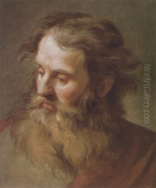 The Head Of A Bearded Saint - view 1