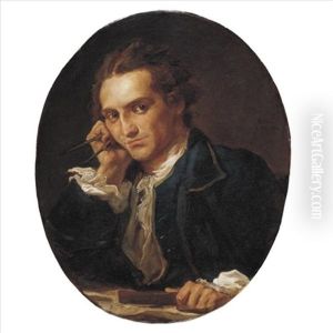 Portrait Of A Man (jacques Germain Soufflot?) by Jean Bernard Restout
