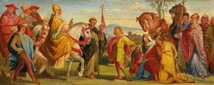 Begegnung Heinrichs Iv. Mit Papst Gregor Vii. In Canossa 1077