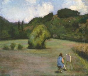 Cloudy Plein-air by Istvan Reti