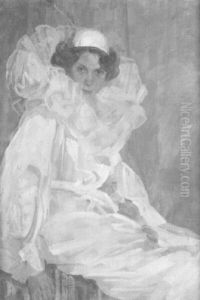 Tieaetta - Junge Frau Im Kostum Eines Pierot by Clara Rettich