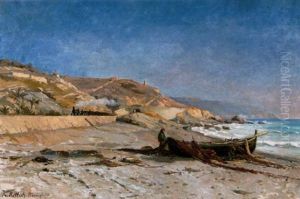 An Der Kuste Von Bordighera, Italien