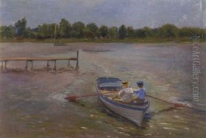 Children In A Paddle Boat Children In A Paddle Boat