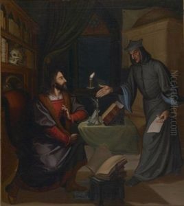 Faust Und Mephisto by Friedrich Moritz August Retzsch