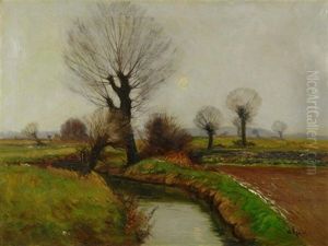Herbstlandschaft Mit Kopfweiden by Wilhelm Reuter