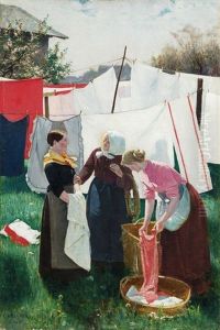Auf Dem Waschetrockenplatz by Willibald Alfred Reuter