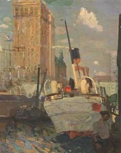 Havneparti by Henry Reuterdahl