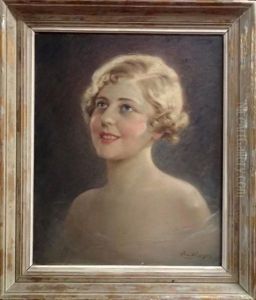Les Yeux Bleus, (portrait Presume D"arlette Dorgere)