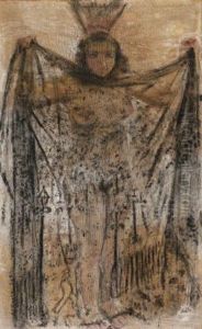 Desnudo Detras De La Mantilla by Armando Reveron