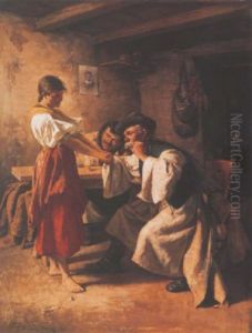 Udvarlok (wooers) by Imre Revesz