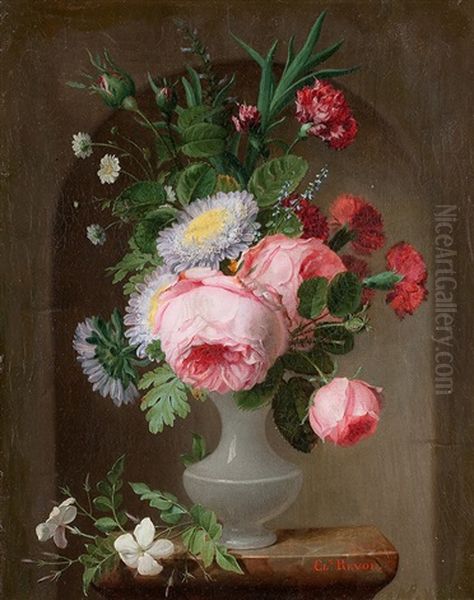 Bouquet De Fleurs Sur Un Entablement - view 1