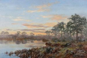 Wooded Lake Landscape