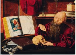 Saint Jerome Dans Son Cabinet by Marinus van Reymerswaele