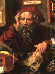 St. Jerome In His Study by Marinus van Reymerswaele