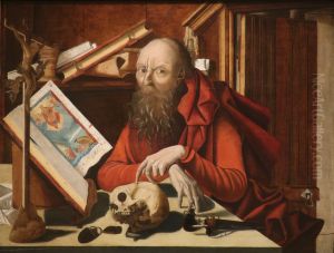St. Jerome In His Study by Marinus van Reymerswaele