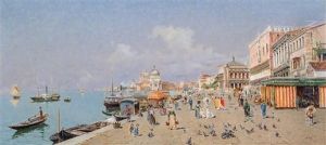 View Of Venice by Antonio Maria de Reyna Manescau