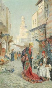 Arab Dealers by Antonio Maria de Reyna Manescau