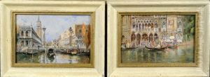 Vue De Venise (2 Works) by Antonio Maria de Reyna Manescau